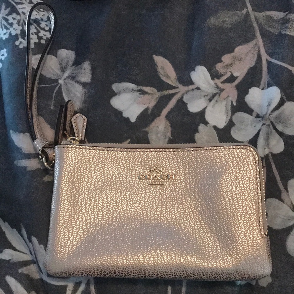Gold Coach Wristlet